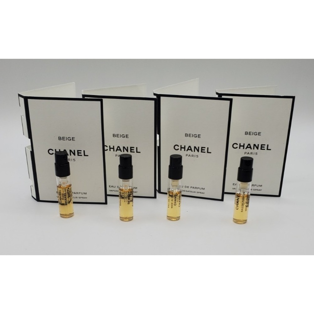 CHANEL BEIGE EDP 1.5ml .05fl oz x 4 Perfume Spray Sample Vials